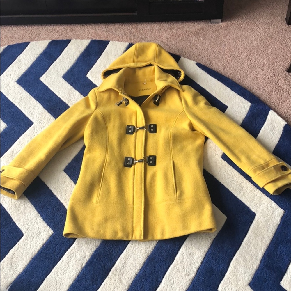 Yellow Calvin Klein Coat